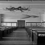 "Shell and Coral Hall looking west, 4th floor, main building"